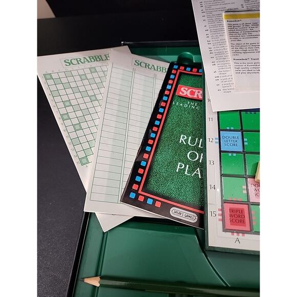 Vintage Spears Scrabble Deluxe Game With Turntable & Electronic Timer WORKS - Picture 4 of 7